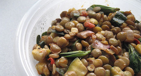 Purslane Lentil Salad